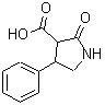 结构式 CAS# 67118-34-7, 2-氧代-4-苯基-3-吡咯烷羧酸