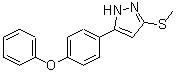 CAS#: 671754-10-2， 3-(Methylsulfanyl)-5-(4-phenoxyphenyl)-1H-pyrazole