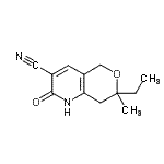 CAS#: 671758-37-5， 7-Ethyl-2-hydroxy-7-methyl-7,8-dihydro-5H-pyrano[4,3-b]pyridine-3-carbonitrile