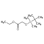 structure of CAS# 67226-78-2, Ethyl {[dimethyl(2-methyl-2-propanyl)silyl]oxy}acetate;Ethyl [(tert-Butyldimethylsilyl)oxy]acetate;Ethyl 2-(tert-butyldimethylsilyloxy)acetate