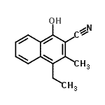CAS#: 672305-99-6， 4-Ethyl-1-hydroxy-3-methyl-2-naphthonitrile