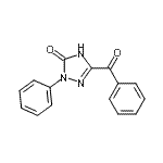 structure of CAS# 67266-66-4, 5-Benzoyl-2-phenyl-1,2-dihydro-3H-1,2,4-triazol-3-one;5-Benzoyl-1,2-dihydro-2-phenyl-3H-1,2,4-triazol-3-;5-Benzoyl-1,2-dihydro-2-phenyl-3H-1,2,4-triazol-3-one;one