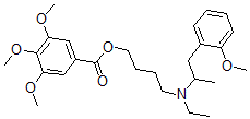 CAS#: 67293-28-1， 3,4,5-Trimethoxybenzoic Acid 4-[Ethyl(2-Methoxy-alpha-Methylphenethyl)Amino]Butyl Ester