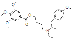 CAS#: 67293-30-5， 3,4,5-Trimethoxybenzoic Acid 4-[Ethyl(4-Methoxy-alpha-Methylphenethyl)Amino]Butyl Ester
