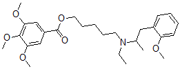 CAS#: 67293-43-0， 3,4,5-Trimethoxybenzoic Acid 5-[Ethyl(2-Methoxy-alpha-Methylphenethyl)Amino]Pentyl Ester
