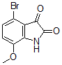 CAS#: 67303-38-2， 4-Bromo-7-Methoxy-1H-Indole-2,3-Dione