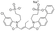 CAS#: 67326-80-1， 3,3'-Bis(3-Sulfopropyl)-5-Chloro-9-Ethyl-5'-Phenyloxacarbocyanine betaine Sodium Salt