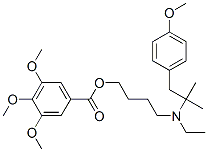 CAS#: 67329-00-4， 3,4,5-Trimethoxybenzoic Acid 4-[Ethyl[2-(4-Methoxyphenyl)-1,1-Dimethylethyl]Amino]Butyl Ester