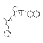 CAS#: 67336-99-6， N-[(Benzyloxy)carbonyl]glycyl-N-2-naphthyl-L-prolinamide
