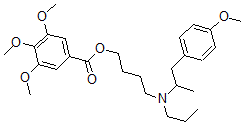 CAS#: 67338-56-1， 3,4,5-Trimethoxybenzoic Acid 4-[(4-Methoxy-alpha-Methylphenethyl)Propylamino]Butyl Ester