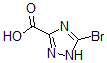 structure of CAS# 674287-63-9, 5-Bromo-1H-1,2,4-Triazole-3-carboxylic Acid;1H-1,2,4-Triazole-3-Carboxylicacid, 5-Bromo-;5-BROMO-1H-1,2,4-TRIAZOLE-3-CARBOXYLIC ACID