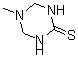 structure of CAS# 6746-27-6, Tetrahydro-5-Methyl-1,3,5-Triazine-2(1H)-Thione;Brn 0110557;Nsc 246414;Tetrahydro-5-Methyl-1,3,5-Triazine-2(1H)-Thione