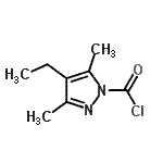 CAS#: 67514-67-4， 4-Ethyl-3,5-dimethyl-1H-pyrazole-1-carbonyl chloride