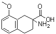 structure of CAS# 67544-71-2, 2-Amino-8-methoxy-1,2,3,4-tetrahydro-2-naphthalenecarboxylic acid;