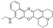 CAS#: 67556-77-8， 14-(Ethylamino)-2,3,6,7-tetrahydro-1H,5H-benzo[a]quinolizino[1,9-hi]phenoxazin-4-ium