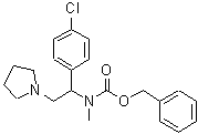 CAS#: 675602-70-7， Benzyl [1-(4-chlorophenyl)-2-(1-pyrrolidinyl)ethyl]methylcarbamate