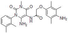 CAS#: 676148-81-5， N-[6-Amino-1-(2,3-Dimethylphenyl)-1,2,3,4-Tetrahydro-3-Methyl-2,4-Dioxo-Pyrimidin-5-Yl]-2-(4-Amino-2,3,5-Trimethylphenoxy)-Acetamide