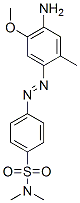 CAS 登录号：67674-24-2， 4-[(4-氨基-5-甲氧基-O-甲苯基)偶氮]-N,N-二甲基苯磺酰胺