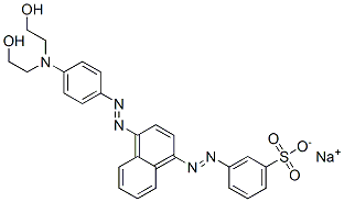 CAS#: 67674-28-6， Sodium 3-[[4-[[4-[Bis(2-Hydroxyethyl)Amino]Phenyl]Azo]-1-Naphthyl]Azo]Benzenesulphonate