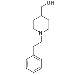 structure of CAS# 67686-02-6, [1-(2-Phenylethyl)-4-piperidinyl]methanol;[1-(2-phenylethyl)piperidin-4-yl]methanol;4-piperidinemethanol, 1-(2-phenylethyl)-;MFCD08691503