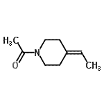 CAS#: 67727-82-6， 1-(4-Ethylidene-1-piperidinyl)ethanone