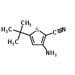 CAS#: 677277-39-3， 3-Amino-5-(2-methyl-2-propanyl)-2-thiophenecarbonitrile