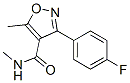 CAS 登录号：67764-99-2， 5,N-二甲基-3-(4-氟苯基)-4-异恶唑甲酰胺