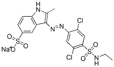 CAS#: 67786-21-4， 3-[[2,5-Dichloro-4-[(Ethylamino)Sulfonyl]Phenyl]Azo]-2-Methyl-1H-Indole-5-Sulfonic Acid Sodium Salt