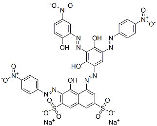 CAS#: 67786-23-6， Disodium 5-[[2,4-Dihydroxy-3-[(2-Hydroxy-5-Nitrophenyl)Azo]-5-[(4-Nitrophenyl)Azo]Phenyl]Azo]-4-Hydroxy-3-[(4-Nitrophenyl)Azo]Naphthalene-2,7-Disulphonate