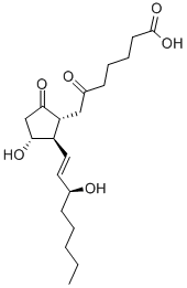 structure of CAS# 67786-53-2, 6,9-Dioxo-11alpha,15S-Dihydroxy-Prost-13E-En-1-Oic Acid;7-[(1R,2R,3R)-3-Hydroxy-2-[(E,3S)-3-Hydroxyoct-1-Enyl]-5-Oxo-Cyclopentyl]-6-Oxo-Heptanoic Acid;7-[(1R,2R,3R)-3-Hydroxy-2-[(E,3S)-3-Hydroxyoct-1-Enyl]-5-Keto-Cyclopentyl]-6-Keto-Enanthic Acid;(13E,15S)-11Alpha,15-Dihydroxy-6,9-Dioxoprost-13-En-1-Oic Acid