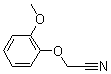 structure of CAS# 6781-29-9, 2-(2-Methoxyphenoxy)Acetonitrile;2-(2-Methoxyphenoxy)Ethanenitrile;Zinc02383551;St5117026