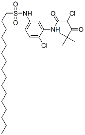 CAS#: 67878-71-1， 2-Chloro-N-[2-Chloro-5-[(Hexadecylsulphonyl)Amino]Phenyl]-4,4-Dimethyl-3-Oxovaleramide