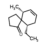 CAS#: 678981-05-0， (6R,10S)-10-Ethyl-6-methylspiro[4.5]dec-7-en-1-one
