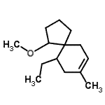 CAS#: 678981-43-6， 10-Ethyl-1-methoxy-8-methylspiro[4.5]dec-7-ene