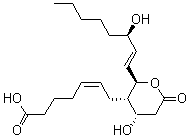 CAS#: 67910-12-7， 7-[(2R,3S,4S)-Tetrahydro-4-Hydroxy-2-[(1E,3S)-3-Hydroxy-1-Octen-1-Yl]-6-Oxo-2H-Pyran-3-Yl]-(5Z)-5-Heptenoic Acid