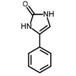 structure of CAS# 6794-69-0, 4-Phenyl-1,3-Dihydro-2H-Imidazol-2-One;2H-imidazol-2-one, 1,3-dihydro-4-phenyl-;4-phenyl-1,3-dihydro-2H-imidazol-2-one;4-Phenyl-1,3-dihydro-imidazol-2-one