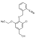 CAS#: 679414-78-9， 2-{[2-Chloro-6-ethoxy-4-(hydroxymethyl)phenoxy]methyl}benzonitrile