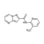 CAS#: 679415-99-7， N-(3-Methyl-2-pyridinyl)pyrazolo[1,5-a]pyrimidine-2-carboxamide