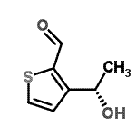 CAS#: 679420-10-1， 3-[(1S)-1-Hydroxyethyl]-2-thiophenecarbaldehyde