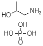 structure of CAS# 67952-32-3, (2-Hydroxypropyl)Amine Phosphate;(2-Hydroxypropyl)Ammonium Phosphate;2-Propanol, 1-Amino-, Phosphate (Salt)