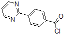 structure of CAS# 679806-84-9, 4-(2-Pyrimidinyl)-Benzoyl Chloride;4-Pyrimidin-2-Ylbenzoyl Chloride