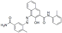 CAS 登录号：68016-06-8， 4-[[5-(氨基羰基)-2-甲基苯基]偶氮]-3-羟基-N-(2-甲基苯基)萘-2-甲酰胺