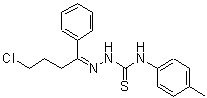 CAS#: 680215-20-7， (2Z)-2-(4-Chloro-1-phenylbutylidene)-N-(4-methylphenyl)hydrazinecarbothioamide