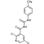 CAS#: 680216-67-5， 2,5-Dichloro-N-[(4-methylphenyl)carbamoyl]nicotinamide