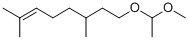 structure of CAS# 68039-24-7, 3,7-Dimethyl-6-Octenyl Methyl Acetal;8-(1-Methoxyethoxy)-2,6-Dimethyl-Oct-2-Ene;1-(3,7-Dimethyloct-6-Enoxy)Ethoxymethane;Acetaldehyde Citronellylmethyl Acetal