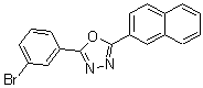 structure of CAS# 68047-41-6, 2-(3-Bromophenyl)-5-(2-Naphthalenyl)-1,3,4-Oxadiazole;2-(3-Bromophenyl)-5-(2-Naphthyl)-1,3,4-Oxadiazole;Nsc88163