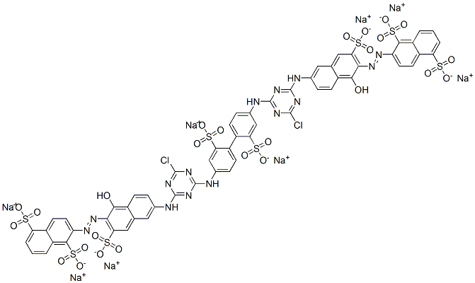 CAS#: 68110-30-5， Octasodium 2,2'-[(2,2'-Disulphonato[1,1'-Biphenyl]-4,4'-Diyl)Bis[Imino(6-Chloro-1,3,5-Triazine-4,2-Diyl)Imino(1-Hydroxy-3-Sulphonatonaphthalene-6,2-Diyl)Azo]]Bisnaphthalene-1,5-Disulphonate