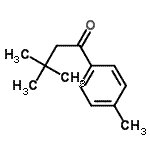 structure of CAS# 681215-86-1, 3,3-Dimethyl-1-(4-methylphenyl)-1-butanone;1-BUTANONE, 3,3-DIMETHYL-1-(4-METHYLPHENYL)-;3,3,4'-Trimethylbutyrophenone;3,3-Dimethyl-1-(4-methylphenyl)butan-1-one