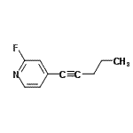 CAS#: 681262-23-7， 2-Fluoro-4-(1-pentyn-1-yl)pyridine