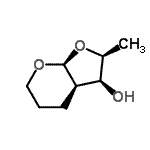 CAS#: 681283-09-0， (2S,3S,3aR,7aS)-2-Methylhexahydro-4H-furo[2,3-b]pyran-3-ol